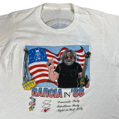 Vintage 1988 Grateful Dead Jerry Garcia for President band lot tee (L)