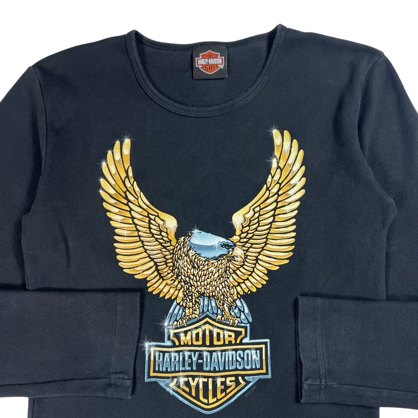 Vintage 2003 Harley Davidson Eagle femme long sleeve shirt (M)