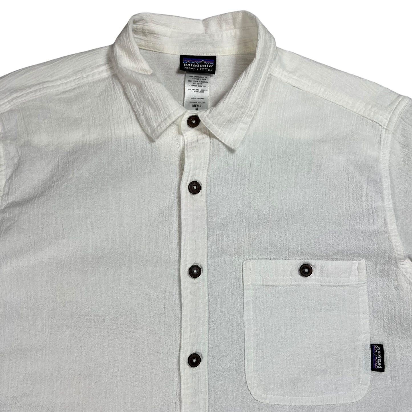 2009 Patagonia organic cotton white button up shirt (M)