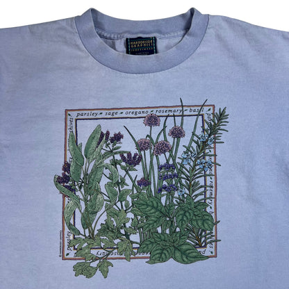 Vintage 90s Harborside Graphics Cooking Spices plant faded tee (M)