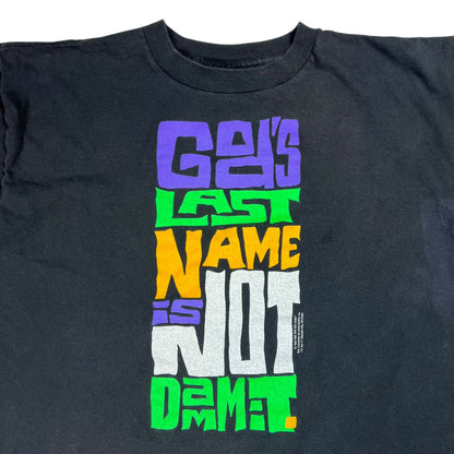 Vintage 1993 God’s Last Name Is Not Dammit Exodus 20:7 Jesus tee (XL)