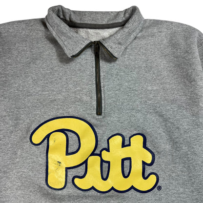 Vintage Y2K Pitt Panthers University of Pittsburgh 1/4 zip sweatshirt (M)