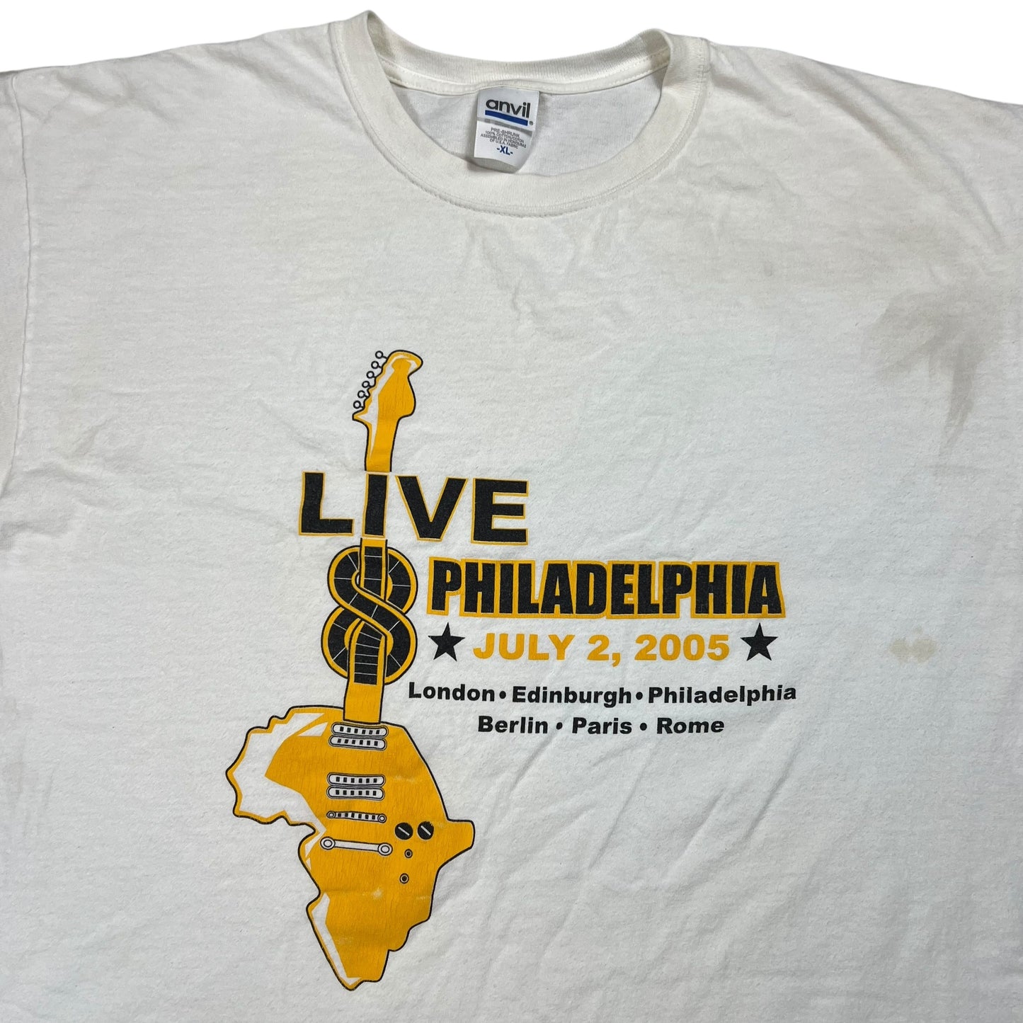 Vintage 2005 Live Aid Philadelphia band festival tee (XL)