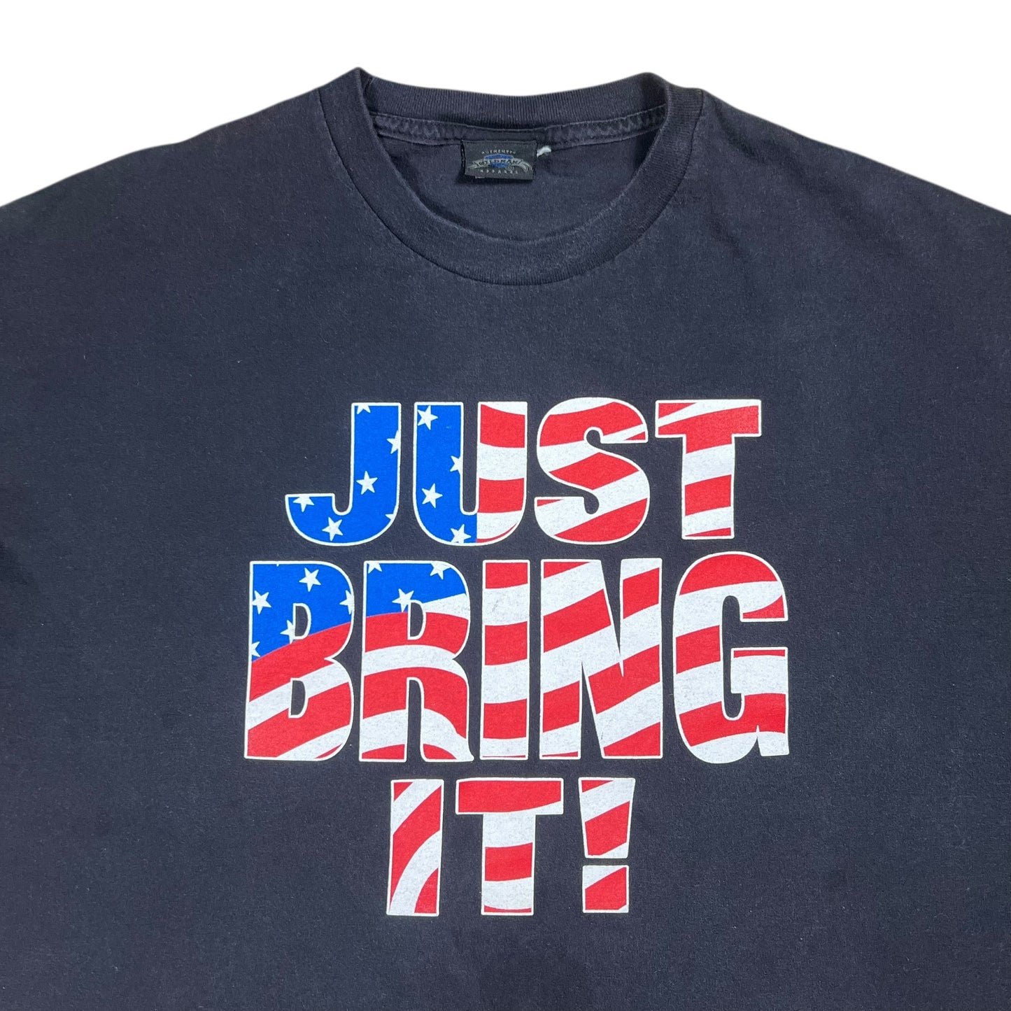 Vintage 2001 WWE The Rock JUST BRING IT! Faded Wrestling tee (XL)