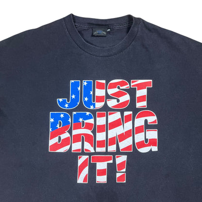 Vintage 2001 WWE The Rock JUST BRING IT! Faded Wrestling tee (XL)