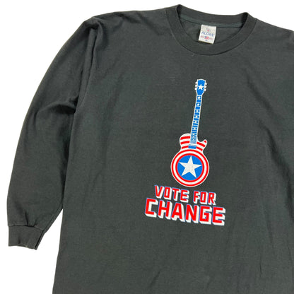 Vintage 2004 Vote for change Bruce Springsteen REM Bright Eyes John Fogerty long sleeve shirt (XL)