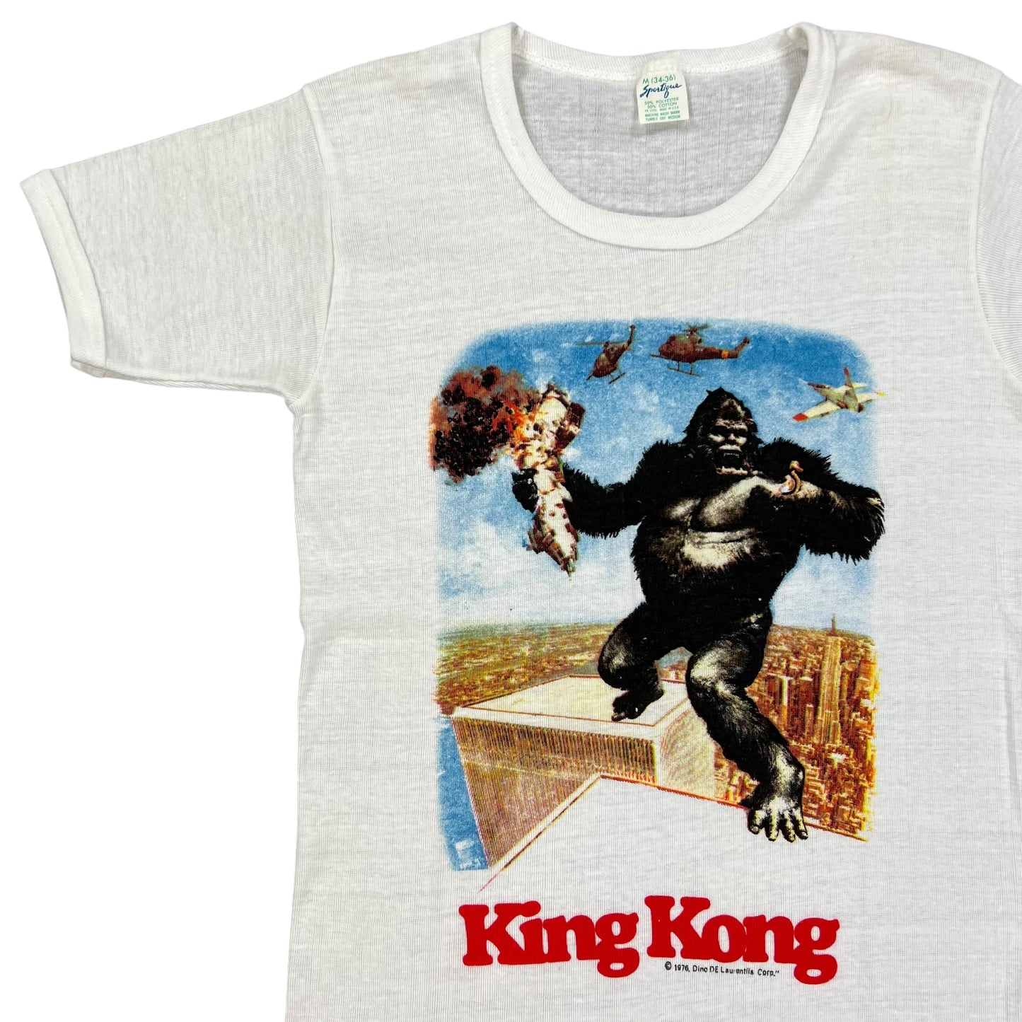 Vintage 1976 King Kong movie promo tee (M)