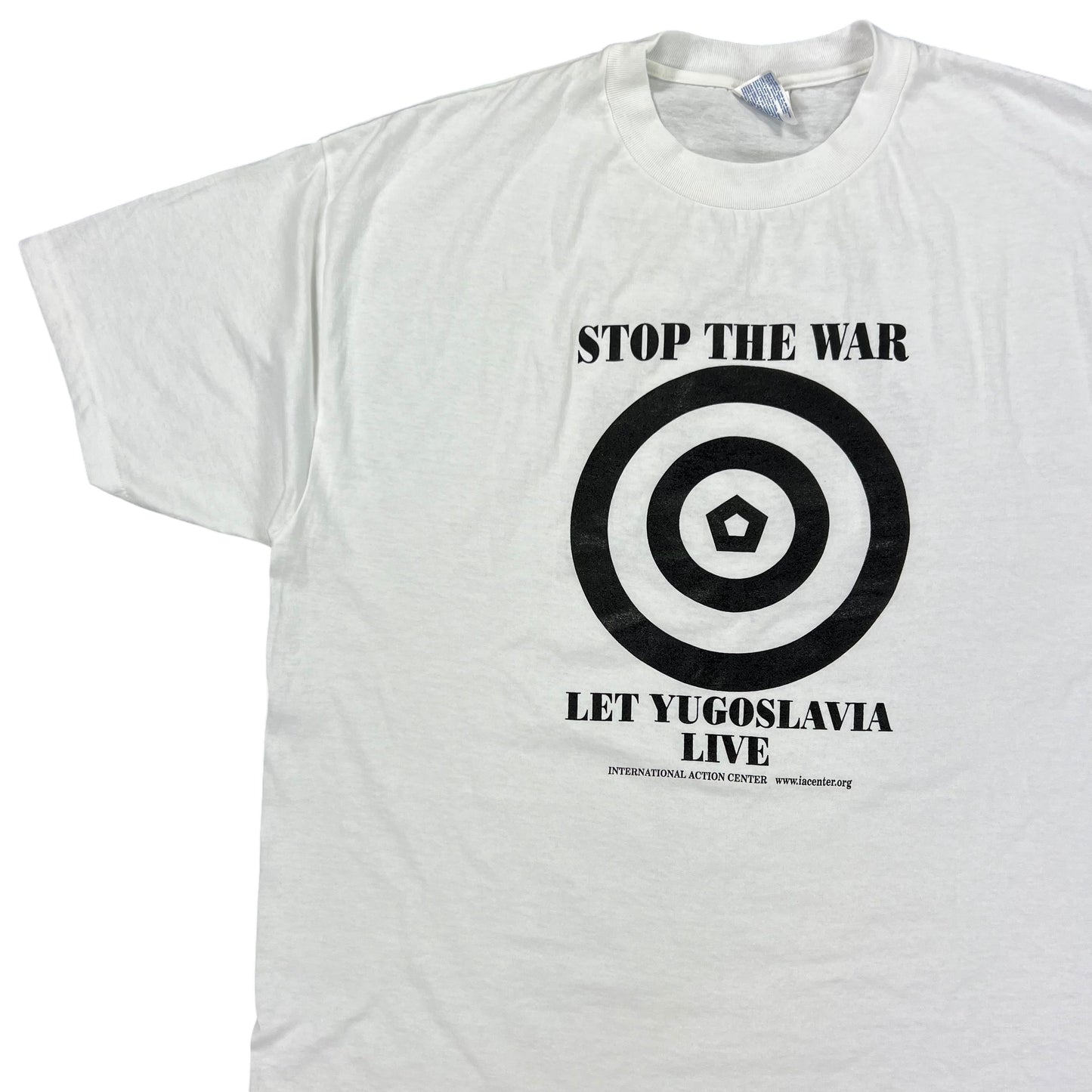 Vintage Y2K Stop The War, Let Yugoslavia Live tee (XL)