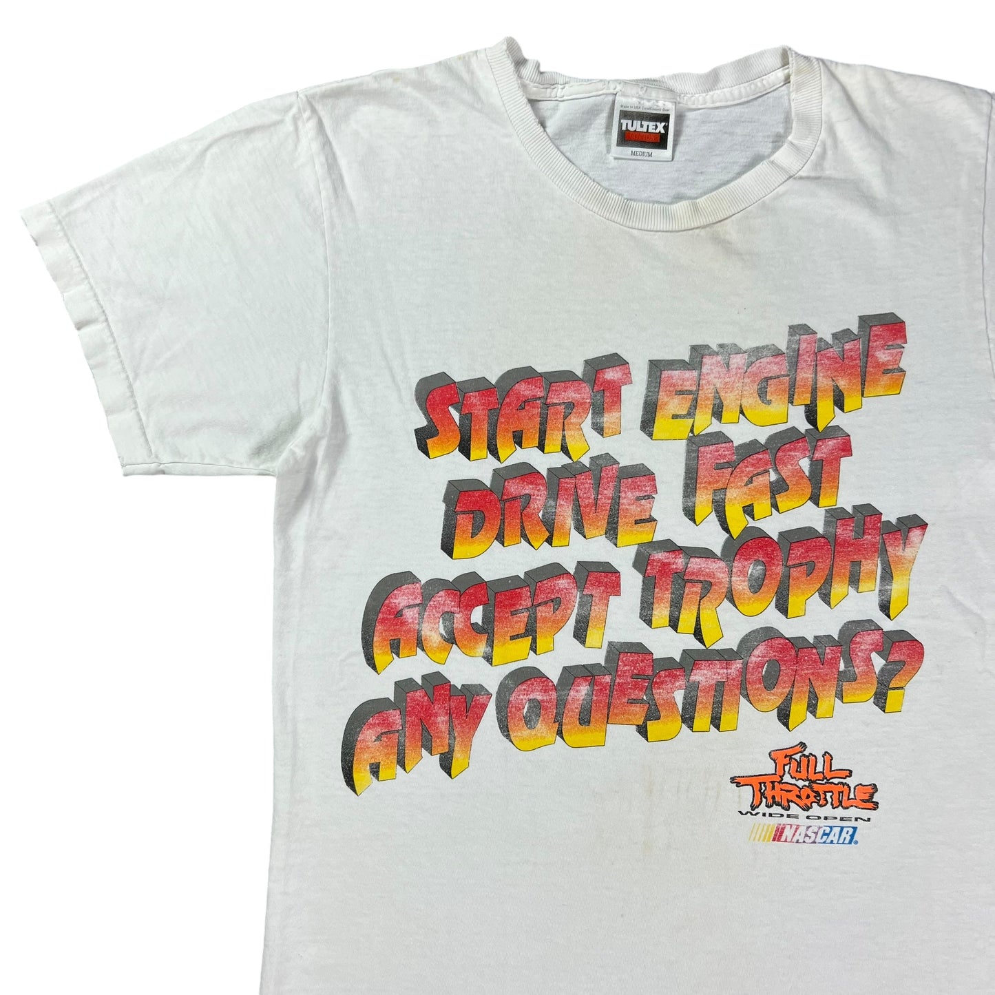 Vintage 90s Full Throttle NASCAR racing tee (M)