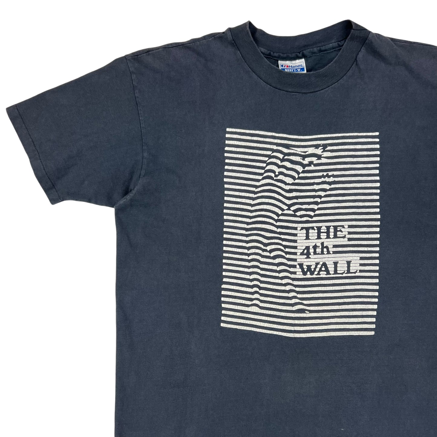 Vintage 90s The 4th Wall illusion art tee (L)