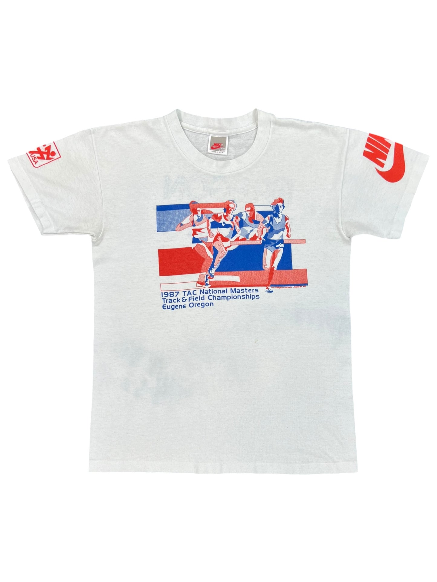 Vintage 1987 Nike Track & Field Eugene Oregons tee (M)