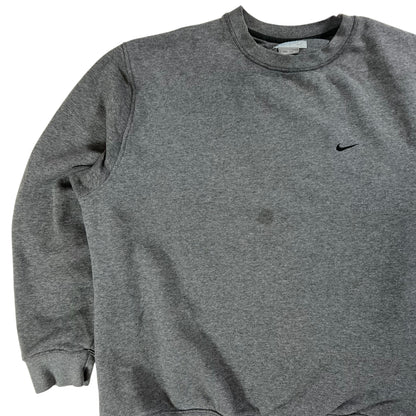 Vintage Y2K Nike mini swoosh grey crewneck (XL)