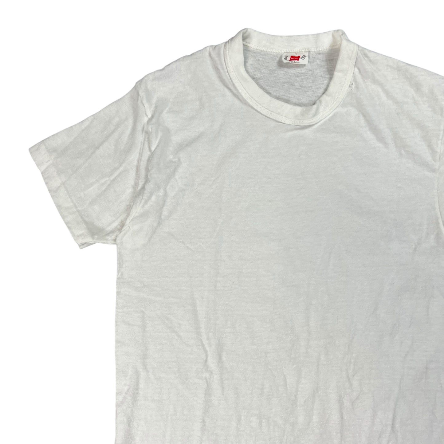 Vintage 1950s Hanes blank white tee (M)