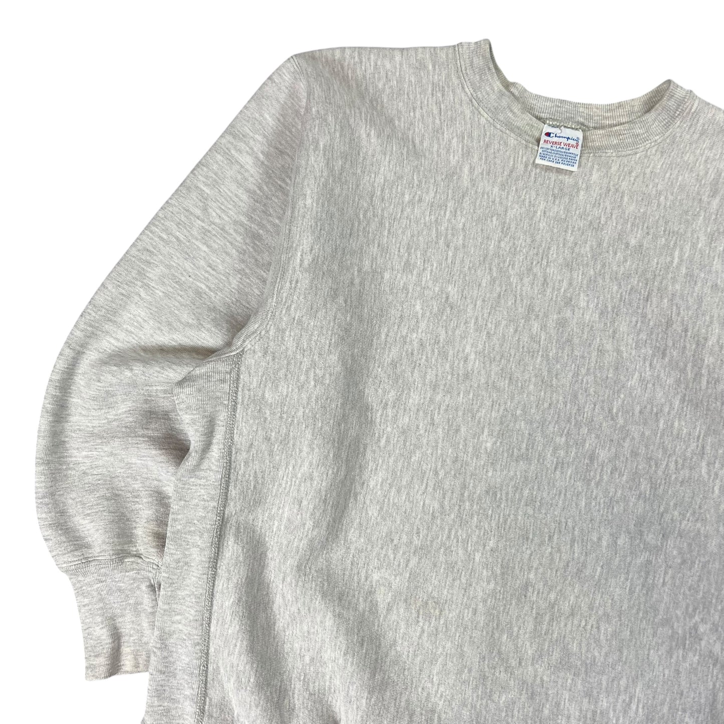 Vintage 90s Champion Reverse weave Heather grey blank crewneck (L)