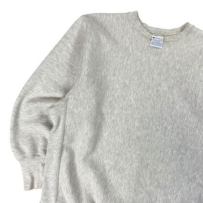 Vintage 90s Champion Reverse weave Heather grey blank crewneck (L)