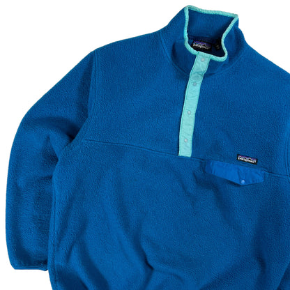 Vintage 1991 Patagonia Synchilla Snap T blue fleece (L)