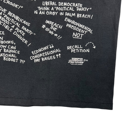 Vintage 1992 Disgusted Voter! Political Protest tee (L)