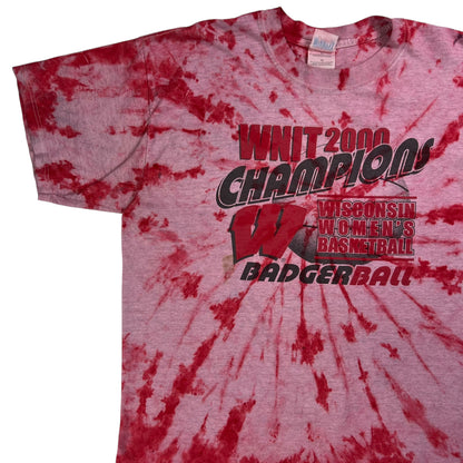 Vintage 2000 Wisconsin Badgers women’s basketball champs tie dye tee (XL)