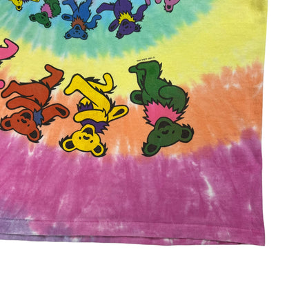 Vintage 1995 Liquid Blue Grateful Dead spiral bears tie dye band tee (L)