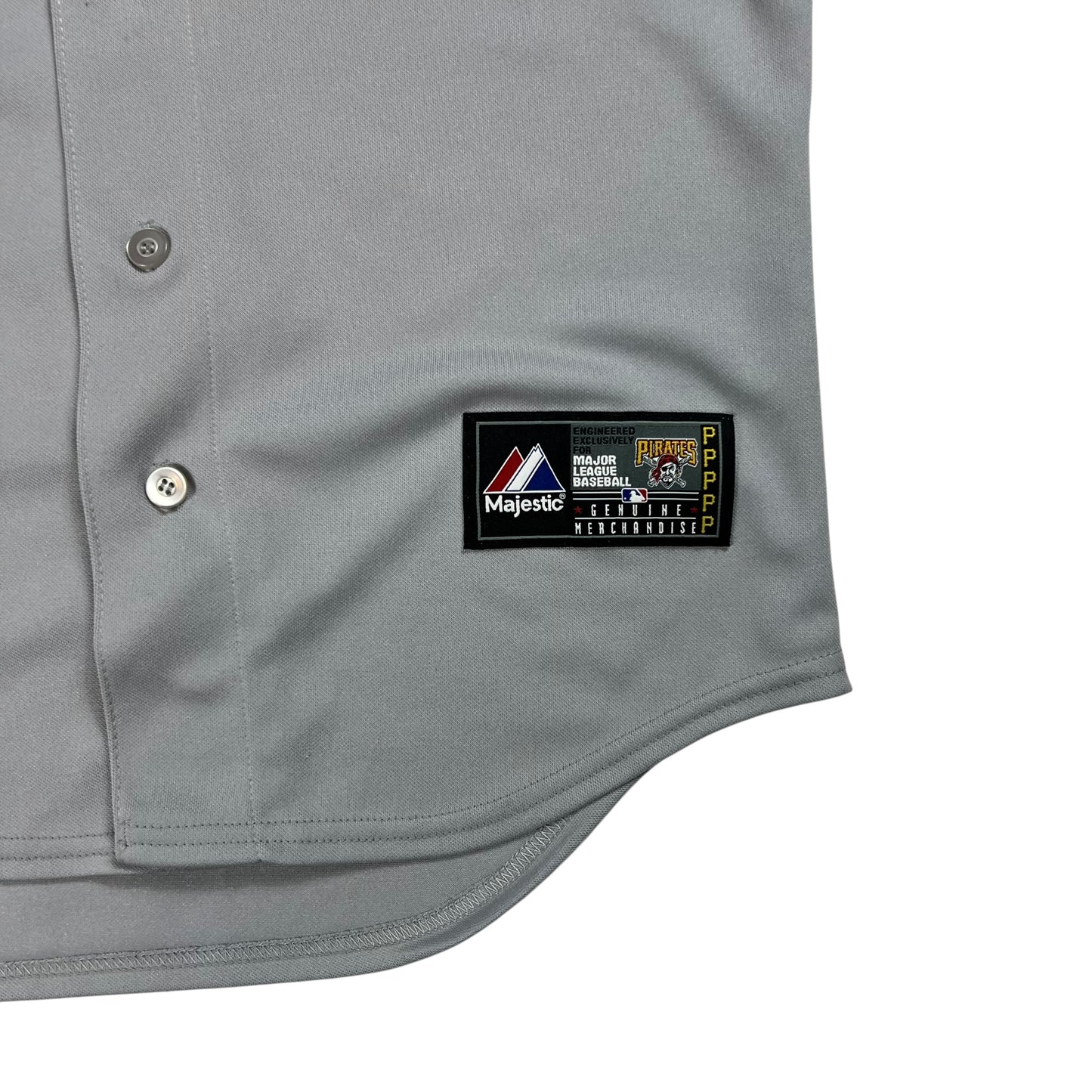 Vintage Y2K Majestic Pittsburgh Pirates grey MLB jersey (M)