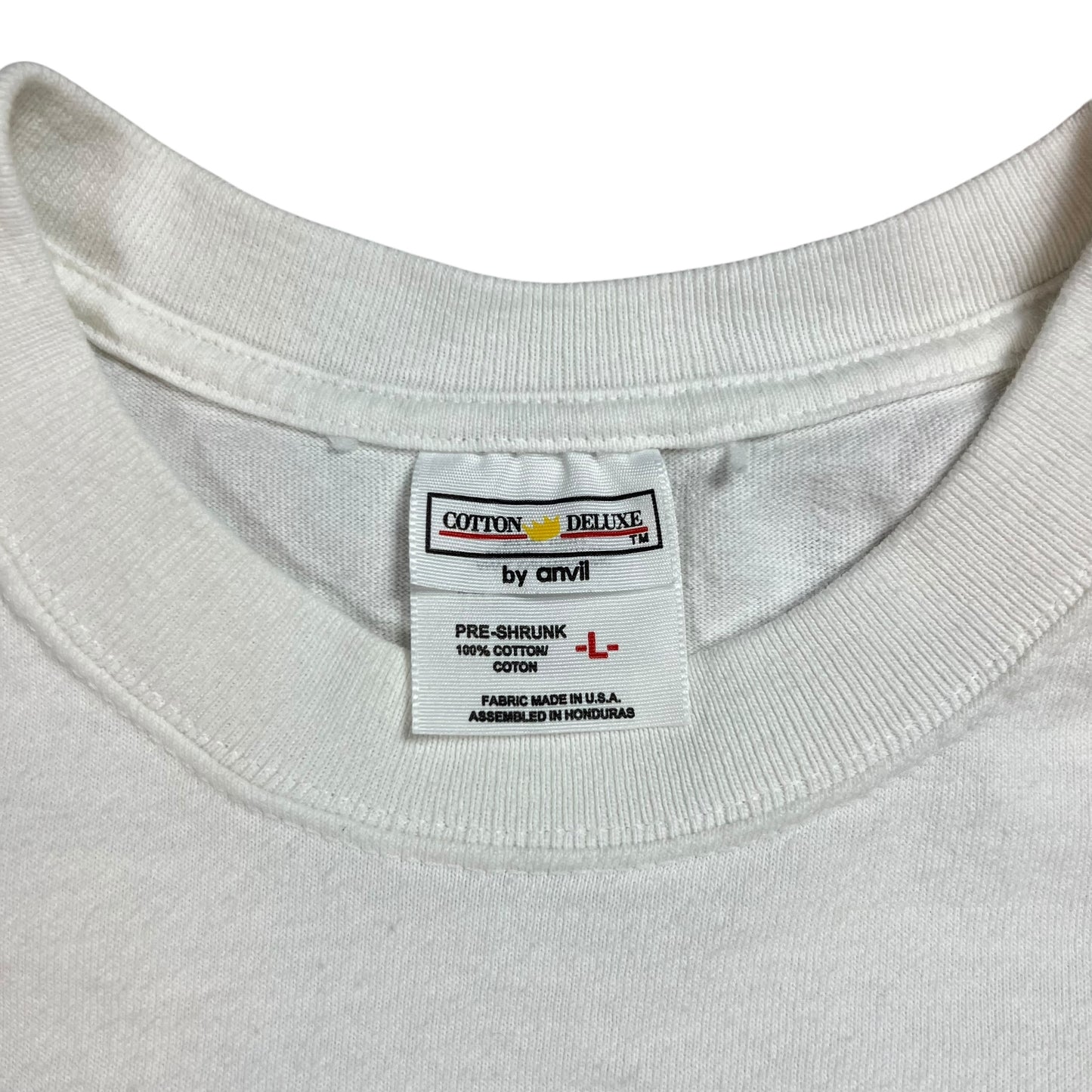 Vintage 90s fashion for America heart thread tee (L)