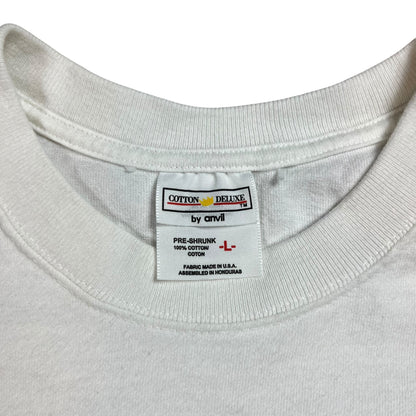 Vintage 90s fashion for America heart thread tee (L)
