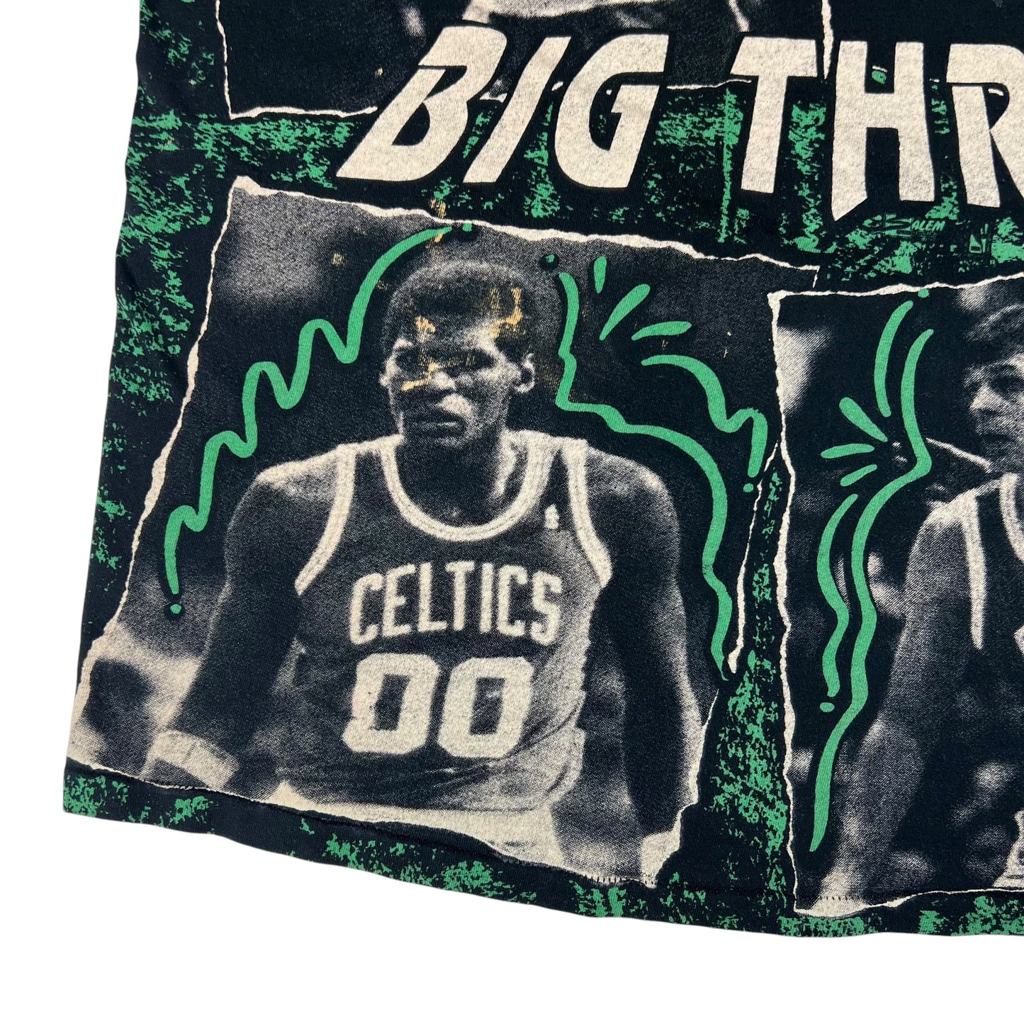Vintage 90s Salem Sports Boston Celtics Big Three all over print tee (XL)