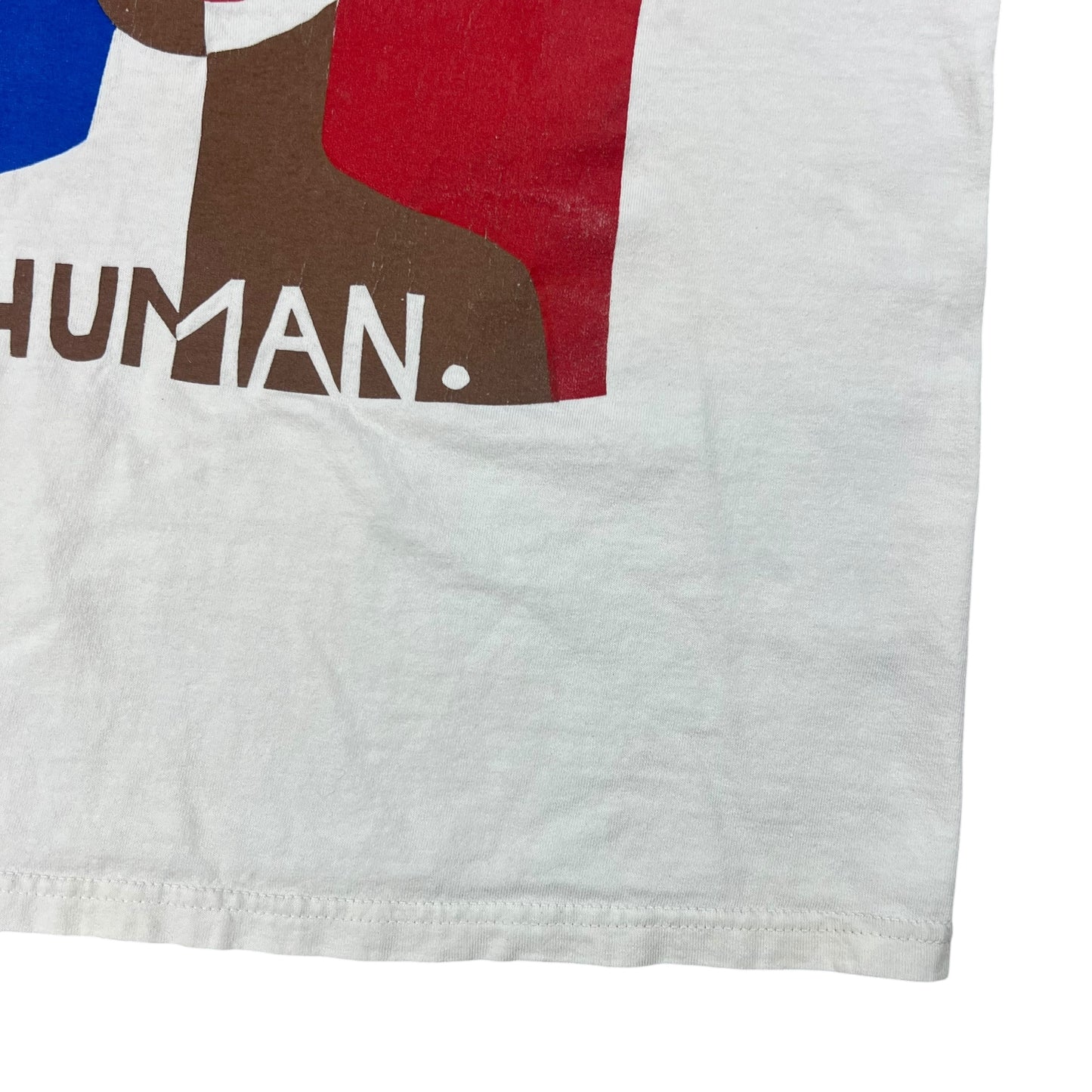 Vintage Y2K One Race Human art tee (M)