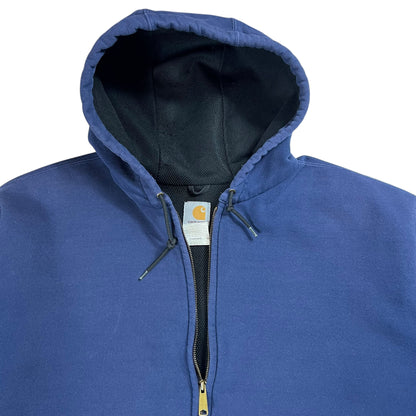 Vintage 90s Carhartt waffle lined zip up hoodie (XL)