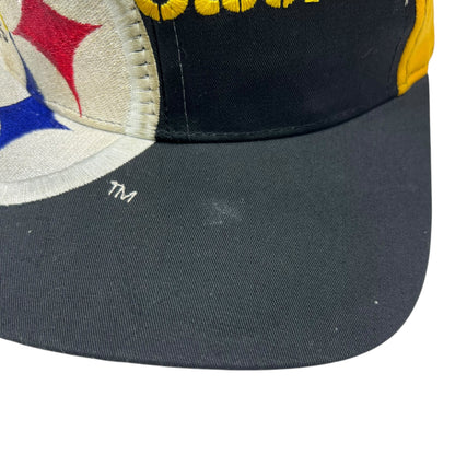 Vintage 90s Pittsburgh Steelers Big Logo Eastport SnapBack