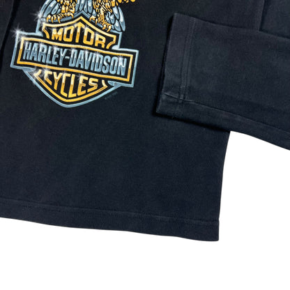 Vintage 2003 Harley Davidson Eagle femme long sleeve shirt (M)