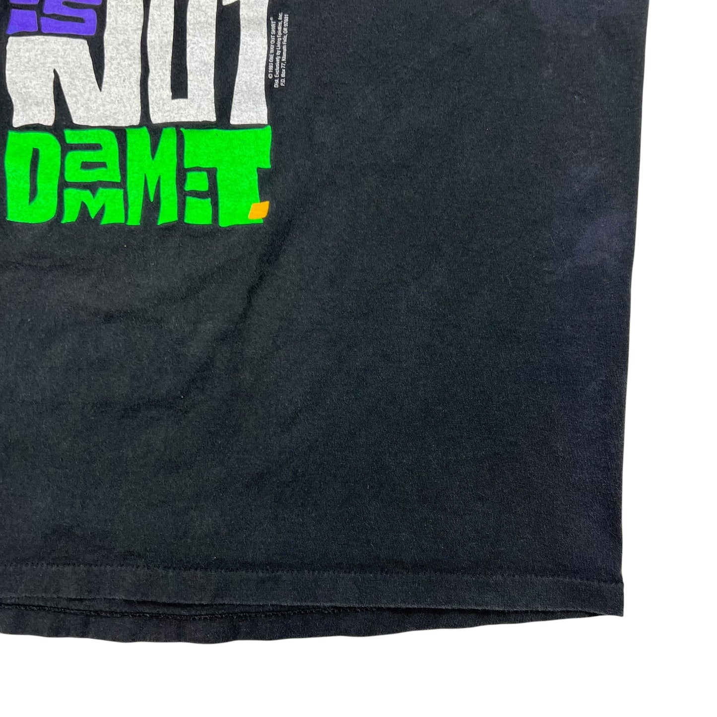 Vintage 1993 God’s Last Name Is Not Dammit Exodus 20:7 Jesus tee (XL)