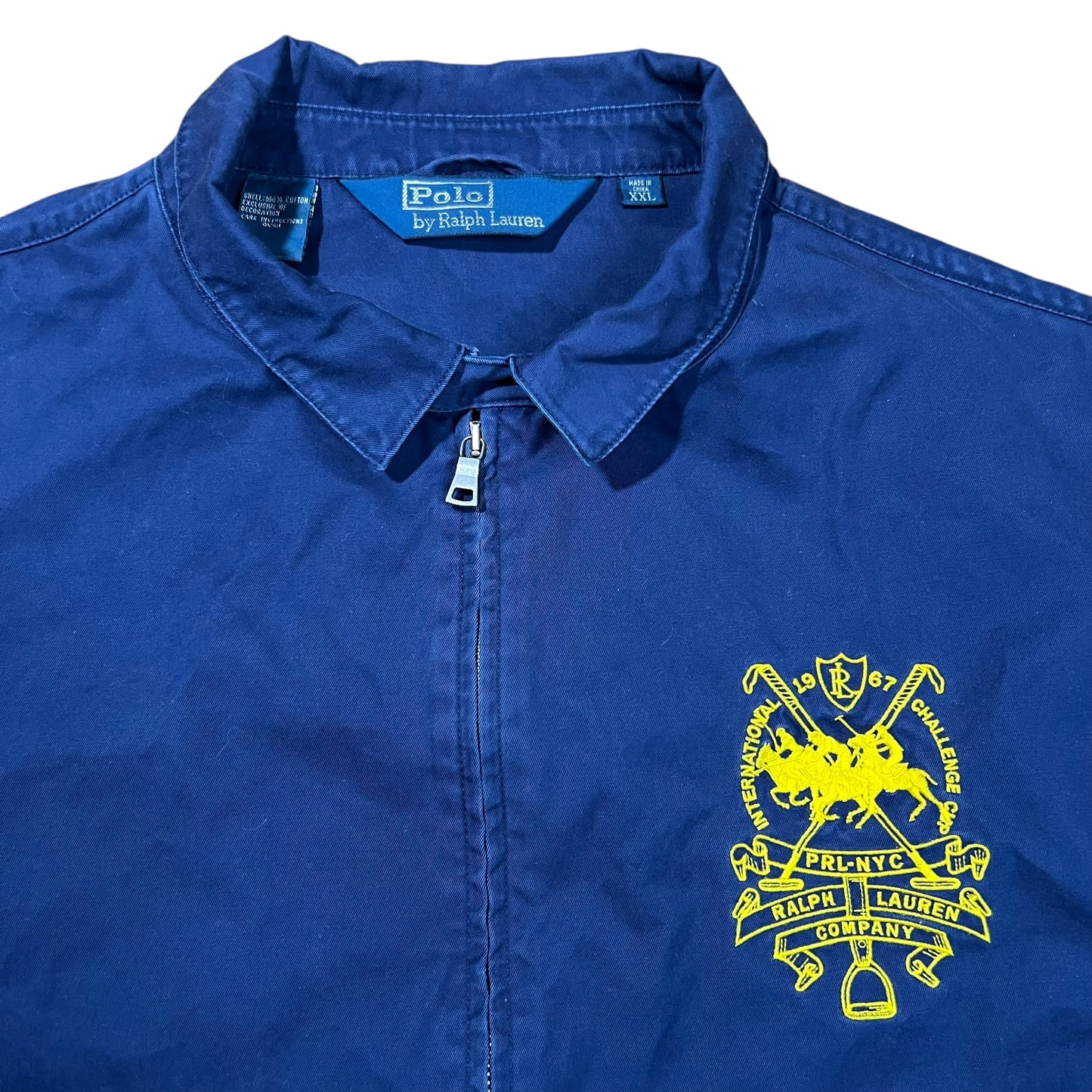 Vintage 90s Polo Ralph Lauren International Challenge Cup PRL NYC Swing Top zip up lightweight jacket (XL/XXL)