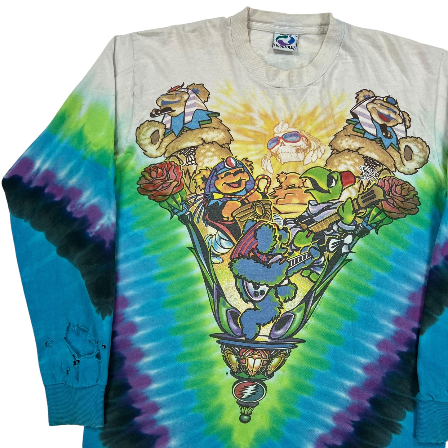 Vintage 1996 Liquid Blue Grateful Dead Pyramids long sleeve band shirt (L)