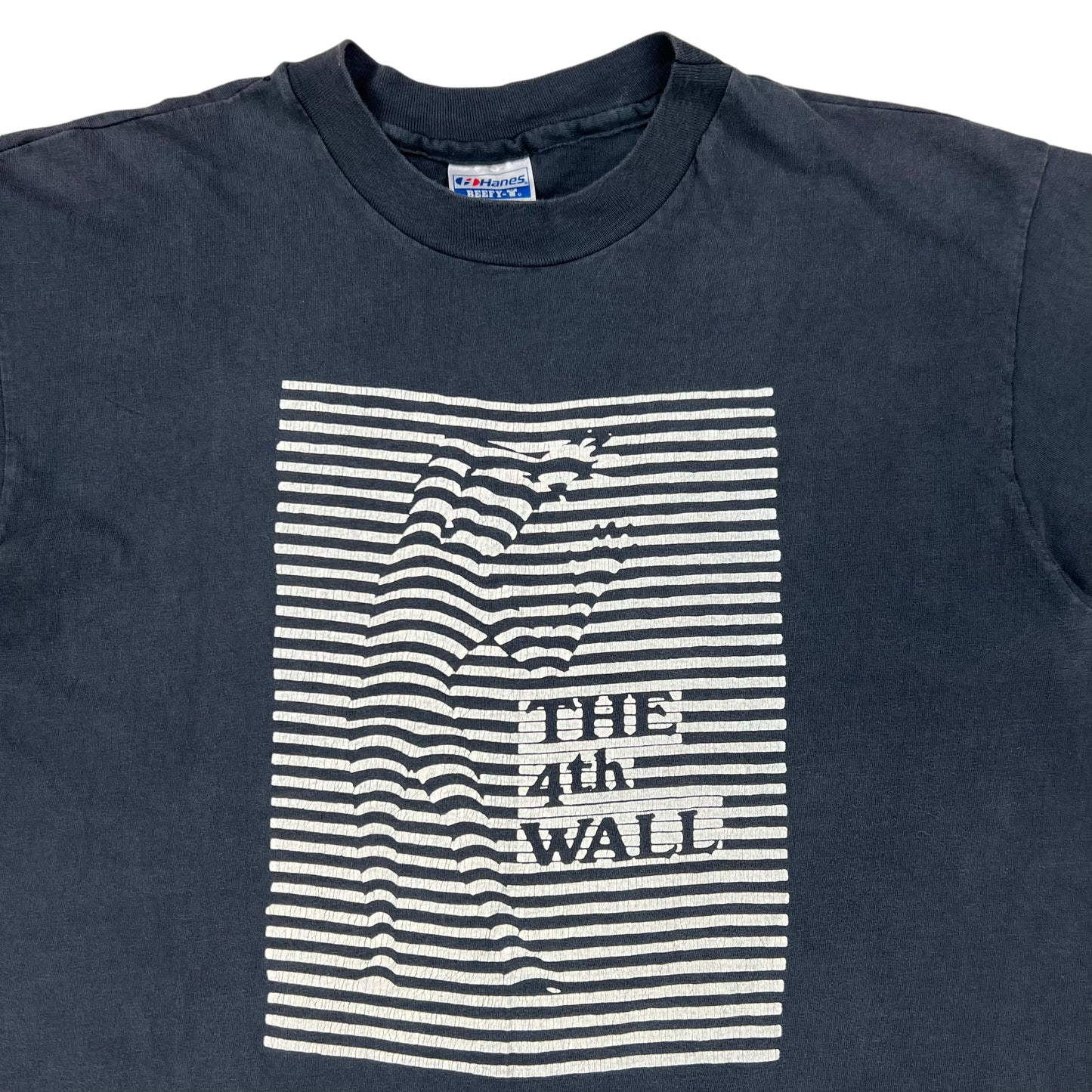 Vintage 90s The 4th Wall illusion art tee (L)