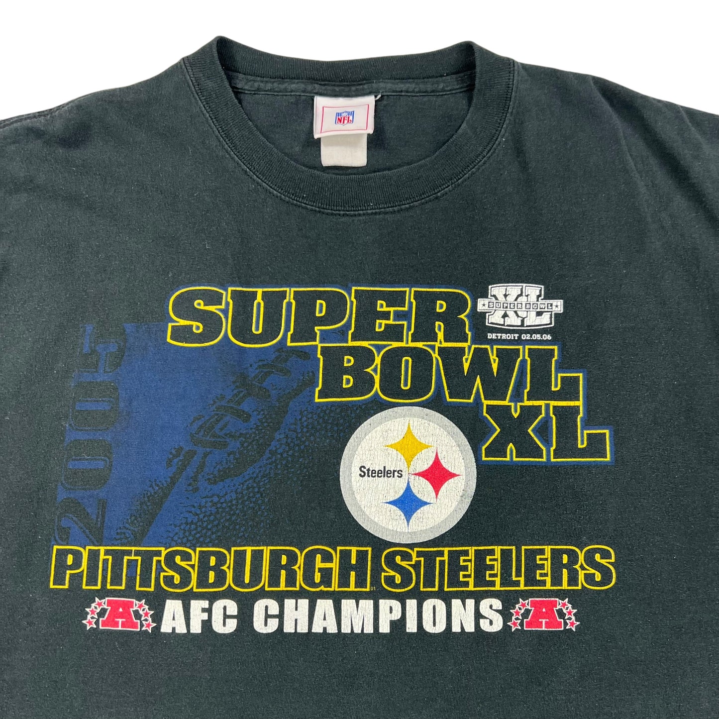 Vintage 2006 Pittsburgh Steelers Super Bowl XL champs tee (XL)