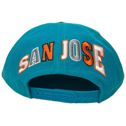 Vintage 90s G Cap San Jose Sharks Block head SnapBack