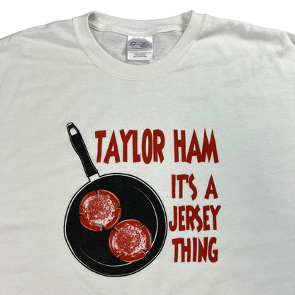 Vintage Y2K Taylor Ham It’s A Jersey Thing tee (XXL)