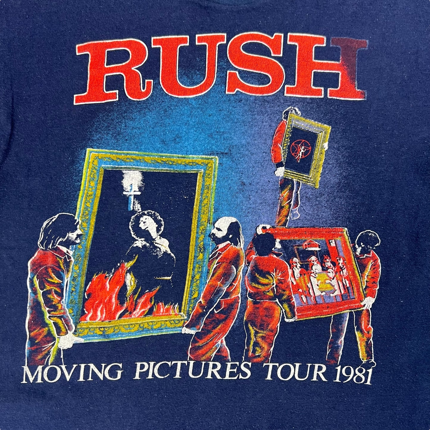 Vintage 1981 RUSH Moving Pictures Tour band tee (M)