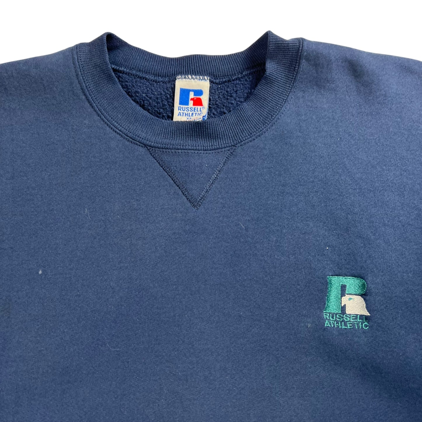 Vintage 90s Russell Athletic logo crewneck (XL)