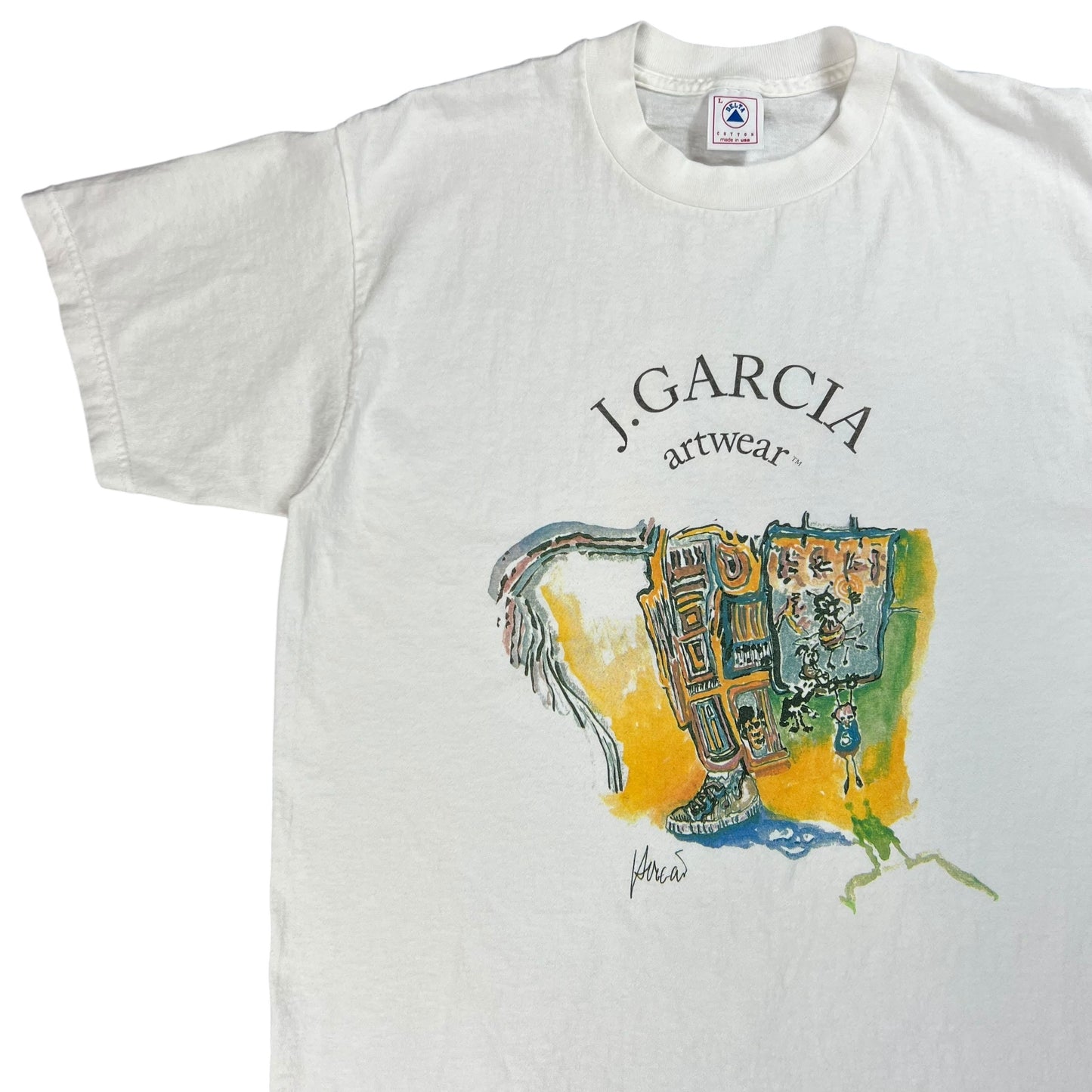 Vintage 1995 Jerry Garcia art wear Grateful Dead art tee (L)