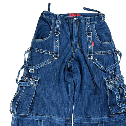 Vintage Y2K TRIPP nyc Daang Goodman rave super baggy denim jeans (36x30)