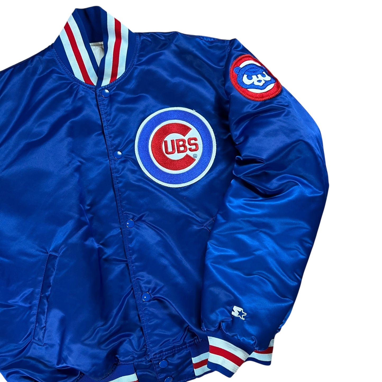 Vintage 80s Starter Chicago Cubs satin jacket (L)
