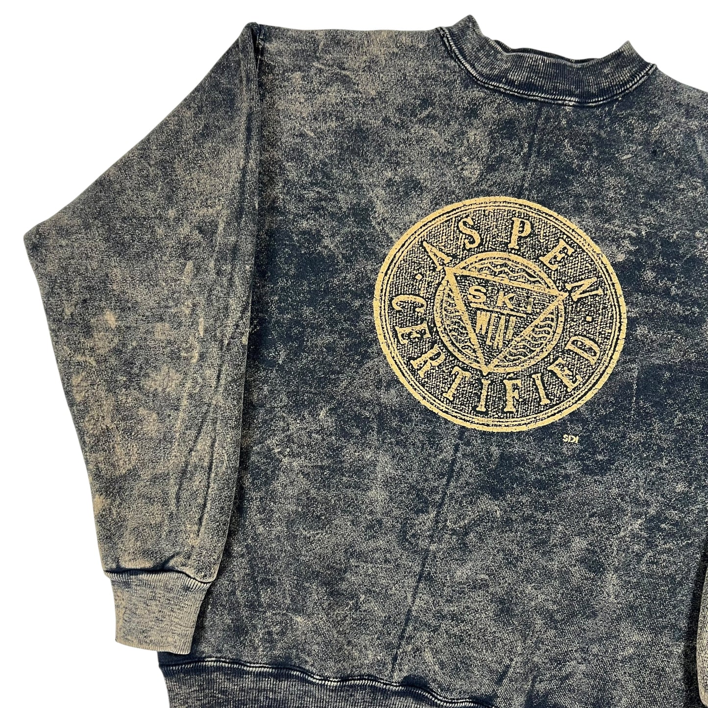 Vintage 90s Aspen Certified Ski Wear acid wash crewneck (M)