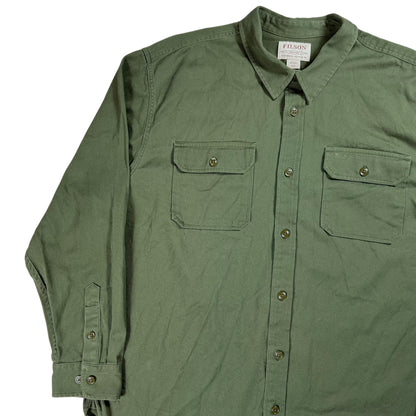 Y2K C.C. Filson Co. Seattle Washington button up shirt (XXXL)