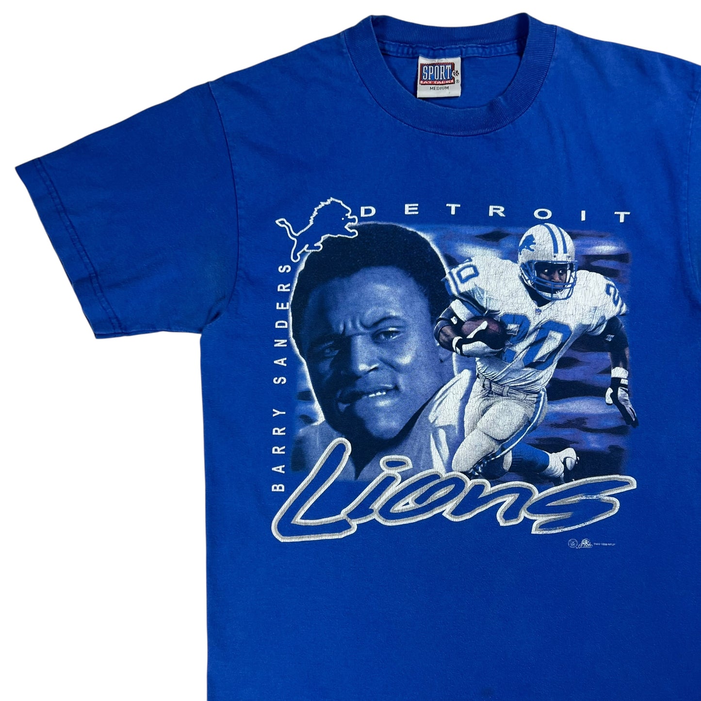 Vintage 1999 Detroit Lions Barry Sanders NFL tee (M)