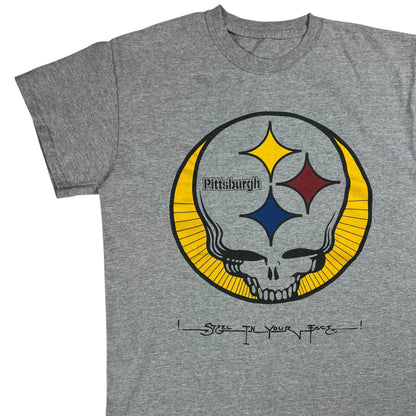 Vintage Y2K Grateful Dead Pittsburgh Steelers Steel Your Face band tee (S)