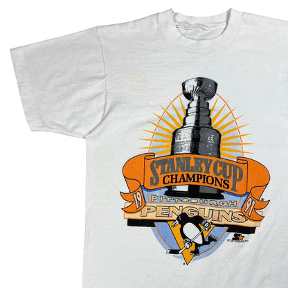 Vintage 1991 Pittsburgh Penguins Stanley Cup Champions tee (S)