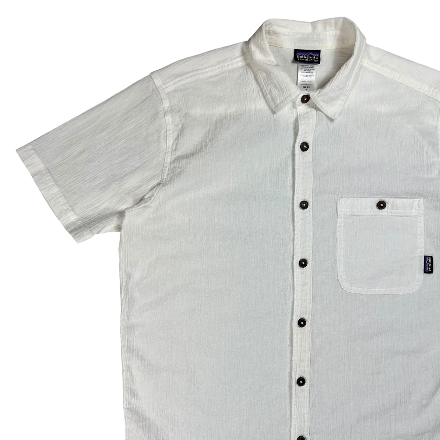2009 Patagonia organic cotton white button up shirt (M)