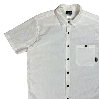 2009 Patagonia organic cotton white button up shirt (M)